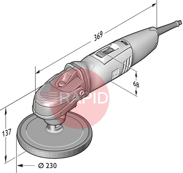 72214924  FEIN WPO 14-25 E 1200W Surface Polisher